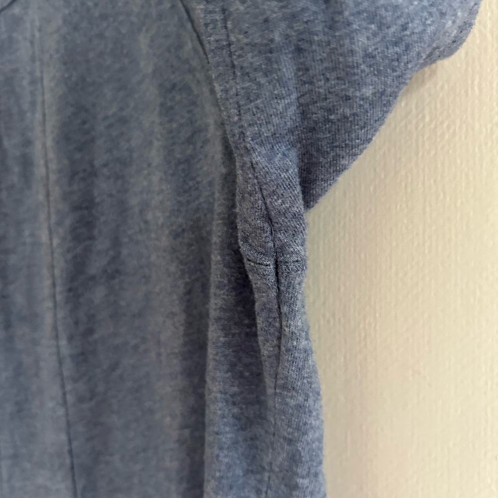 J. JILL Dusty Blue Raglan 3/4 Sleeve Scoop Neck Dress Comfort Travel Classic | M - Picture 7 of 12